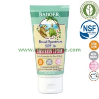 Loci�n solar con Aloe Vera sin perfume FPS 16 BADGER Daily